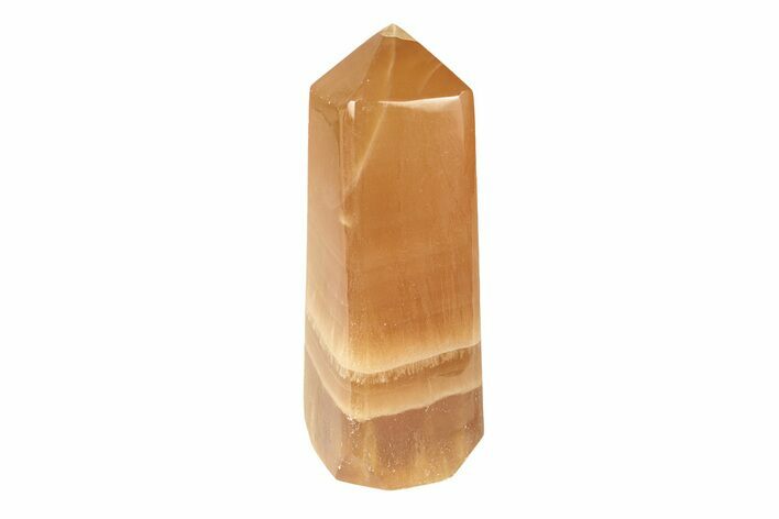 Polished Banded Honey Calcite Obelisk - Pakistan #266915